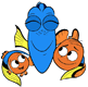 Dory, Nemo, Marlin