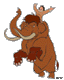 Kenai riding wooly mammoth