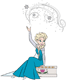 Elsa doing magic