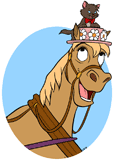 Frou-Frou with Berlioz on her head