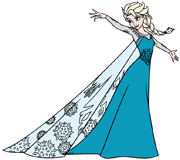 Elsa using her magic