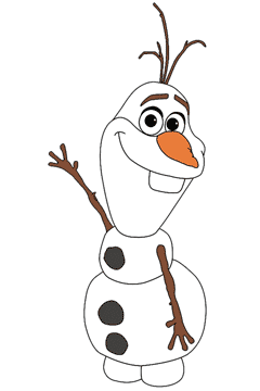 Olaf waving
