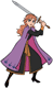 Anna wielding a sword