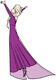 Elsa in her purple nightgown