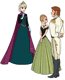 Anna, Elsa, Hans