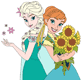 Anna, Elsa spring flowers