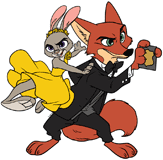 Nick Wilde & Judy Hopps at the gala