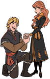 Kristoff proposing to Anna