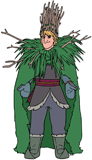 Kristoff in his troll wedding attire