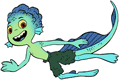 Luca as a sea monster