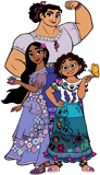 Mirabel, Isabela and Luisa posing together