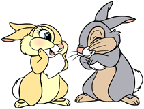 Miss Bunny & Thumper giggling