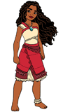 Moana standing tall