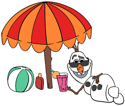 Olaf on beach