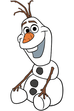 Olaf sitting down