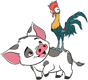 Pua, Heihei