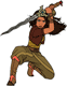 Raya with her sword