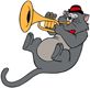 Scat Cat playing trumpet