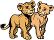 Young Simba and Nala