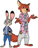 Nick Wilde and Judy Hopps