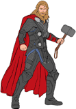 Thor with his hammer