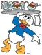Donald Duck the waiter