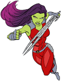 Gamora with her sword Godslayer