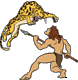 Tarzan fighting Sabor