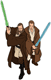 Qui-Gon Jinn and Obi Wan Kenobi