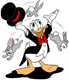 Donald Duck the magician