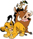 Simba, Timon, Pumbaa