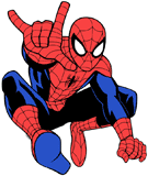 Spider-Man holding out his hand
