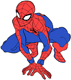 Spiderman crouching