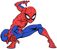 Spiderman crouching