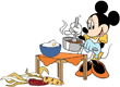Minnie Mouse cooking