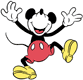 Mickey Mouse cheering