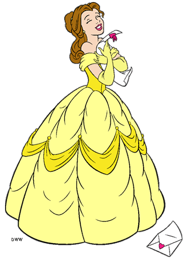princess disney coloring all pages Disney Belle Galore 2 Clip Disney's  Art Art Clip