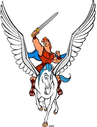 Hercules and Pegasus Clip Art | Disney Clip Art Galore