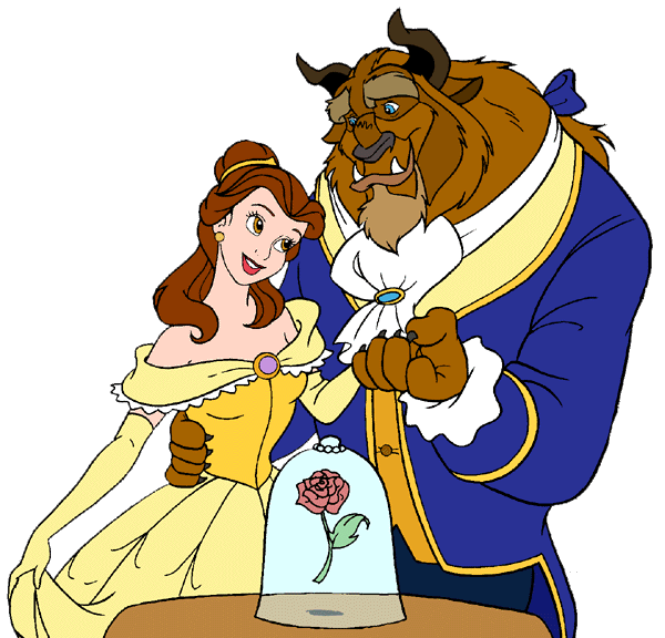 Belle and the Beast Clip Art 2 | Disney Clip Art Galore
