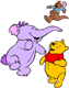 Lumpy, Roo, Winnie the Pooh
