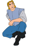 John Smith kneeling