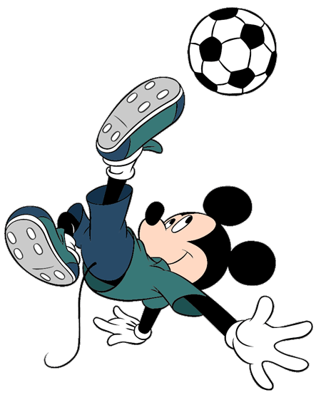 mickey mouse playing football clipart - photo #14