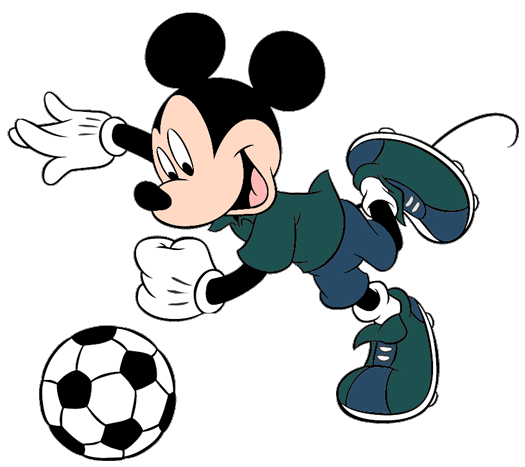 mickey mouse playing football clipart - photo #5