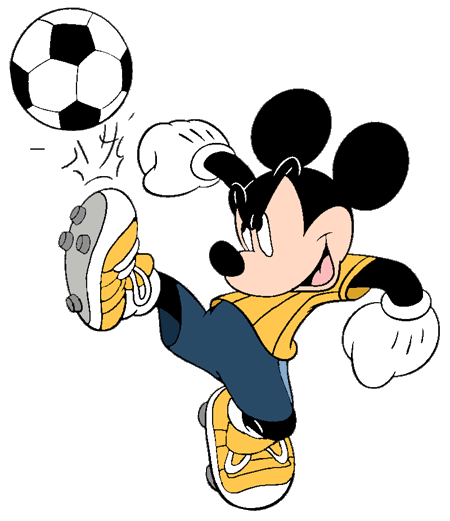 mickey mouse playing football clipart - photo #8