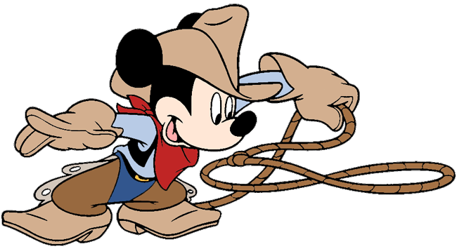 mickey mouse cowboy clipart - photo #3