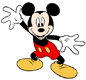 Mickey Mouse waving