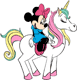 Minnie sitting on unicorn