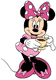 Minnie Mouse drinking coffee