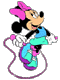 Minnie Mouse jumping rope