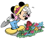 Minnie Mouse flower garden